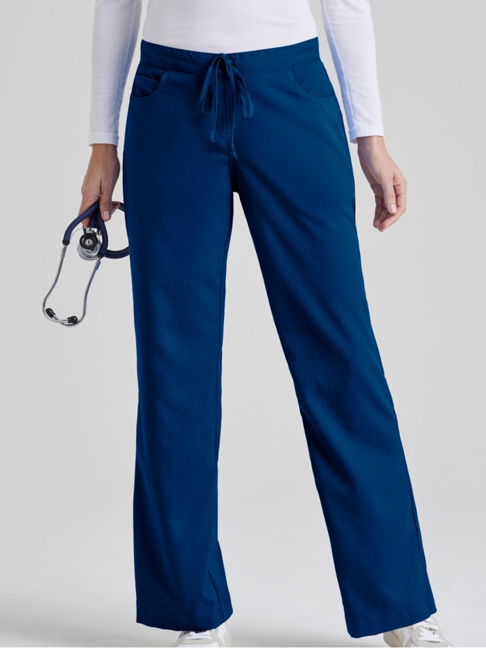 Grey's Anatomy Riley Pant 5 Pocket Scrub Pants Indigo sz S Regular